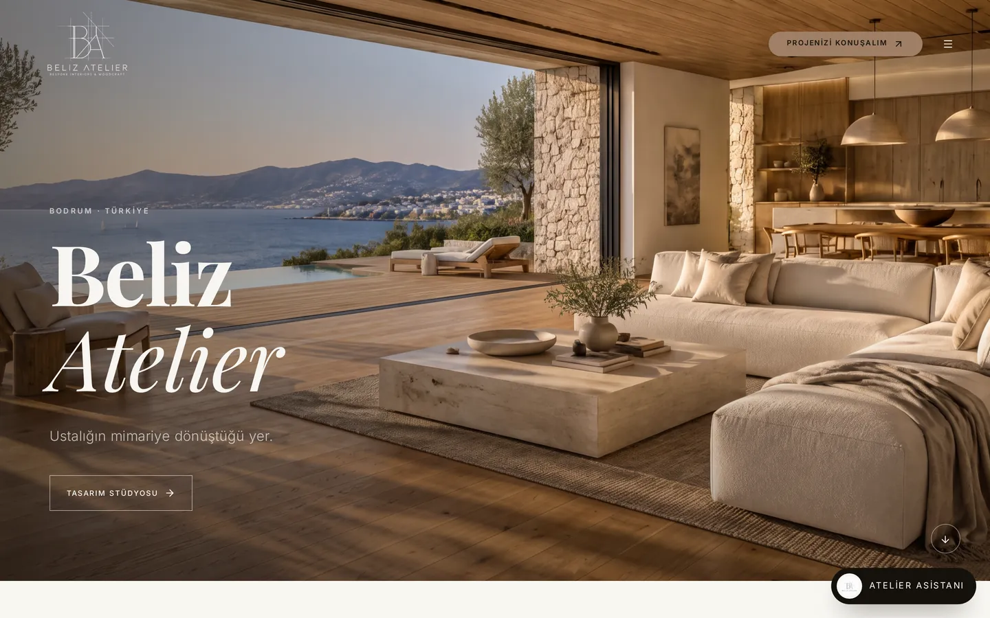 Beliz Atelier homepage
